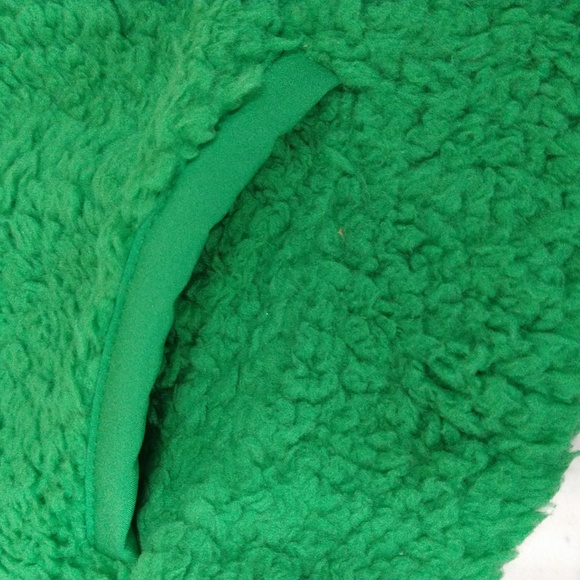 NEW! Kids' (Unisex) Faux Shearling Half Zip-Up Pullover, Green - Wondershop - Picture 5 of 8